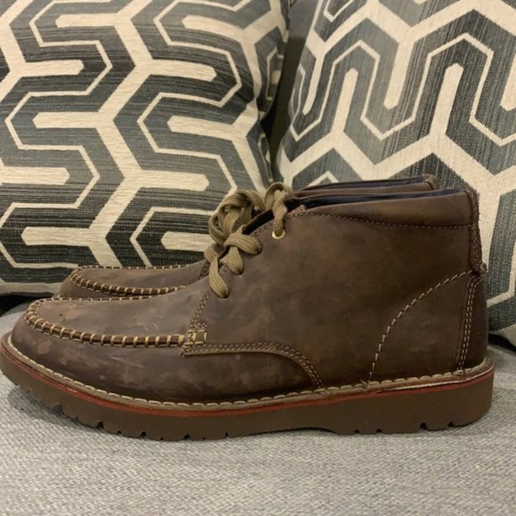 Clarks Vargo Apron Dark Brown Leather Boots - 8.5M main image 7